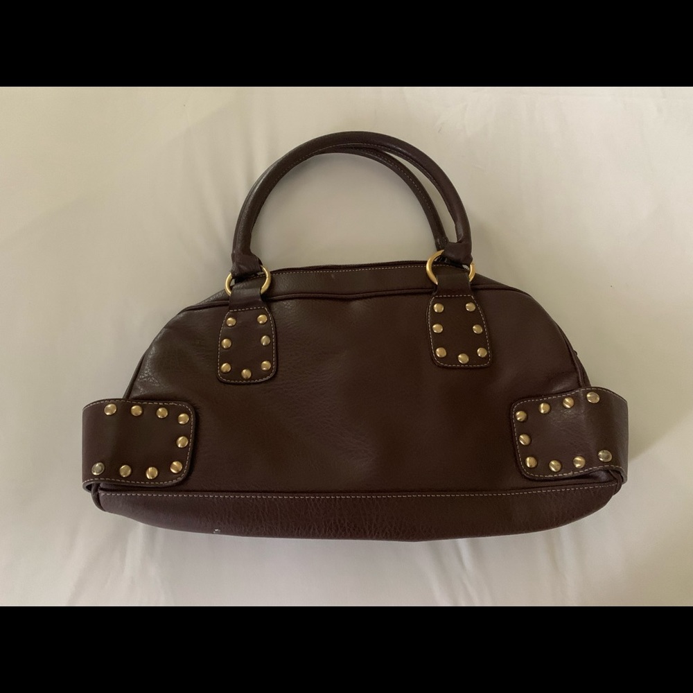 Timmy Hilfiger Purse, Brown with Gold Studs